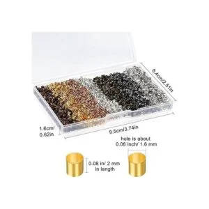 3500 cuentas de tubo de crimpado de 7 colores cuentas de_4