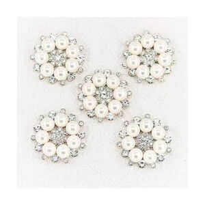 Builcker 20 piezas chapadas en plata con cuentas redondas_3