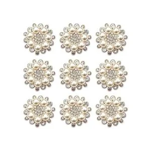 Builcker 20 piezas chapadas en plata con cuentas redondas_1