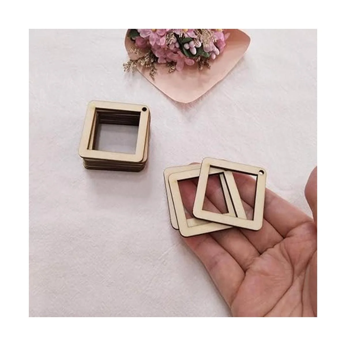 30 piezas de pendientes de madera sin terminar con_4