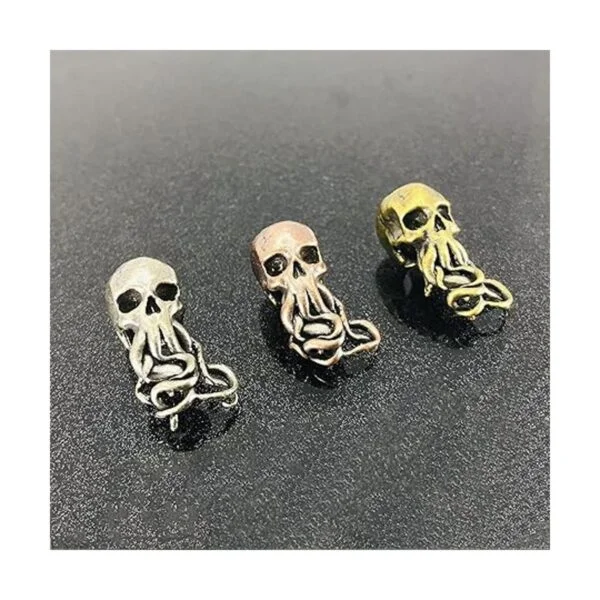 Cuentas de latón antiguo con forma de pulpo EDC para_5