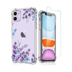 XEEUE Flower Funda diseñada para iPhone 11 con protector_1