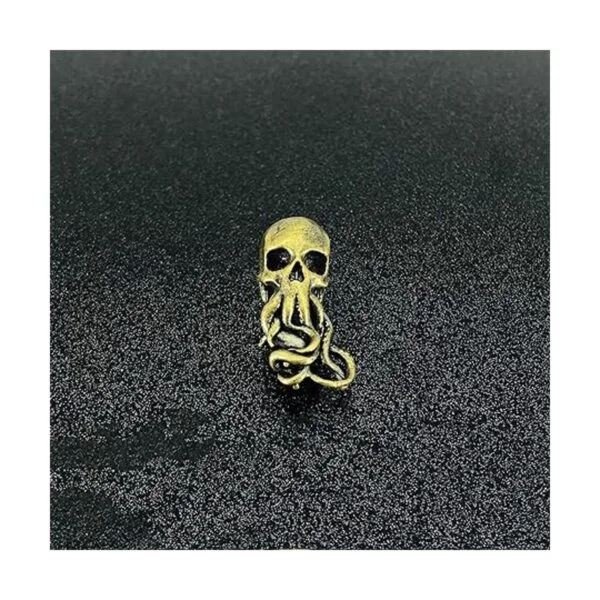 Cuentas de latón antiguo con forma de pulpo EDC para_4