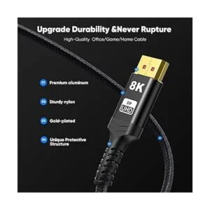 DisplayPort 1.4 con certificación VESA de 6 pies cable_6