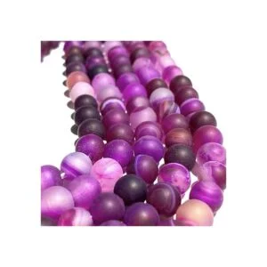 ABCGEMS agujero grande de 0.098 in cuentas de ágata de_5