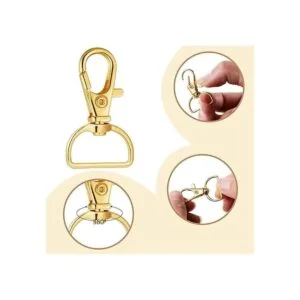 100 cierres giratorios de presión y anillos en D gancho_4