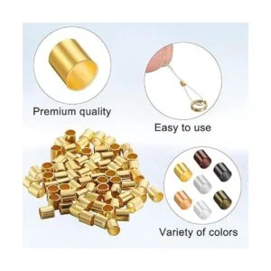 3500 cuentas de tubo de crimpado de 7 colores cuentas de_2