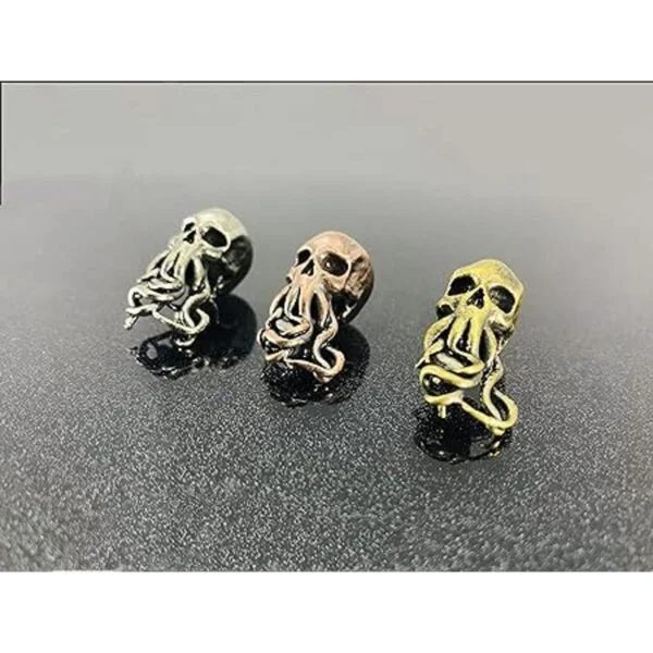 Cuentas de latón antiguo con forma de pulpo EDC para_6