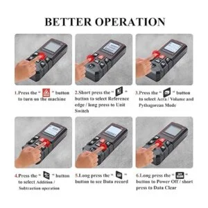 MAKINGTEC Medida láser de 131 pies interruptor de unidad_3