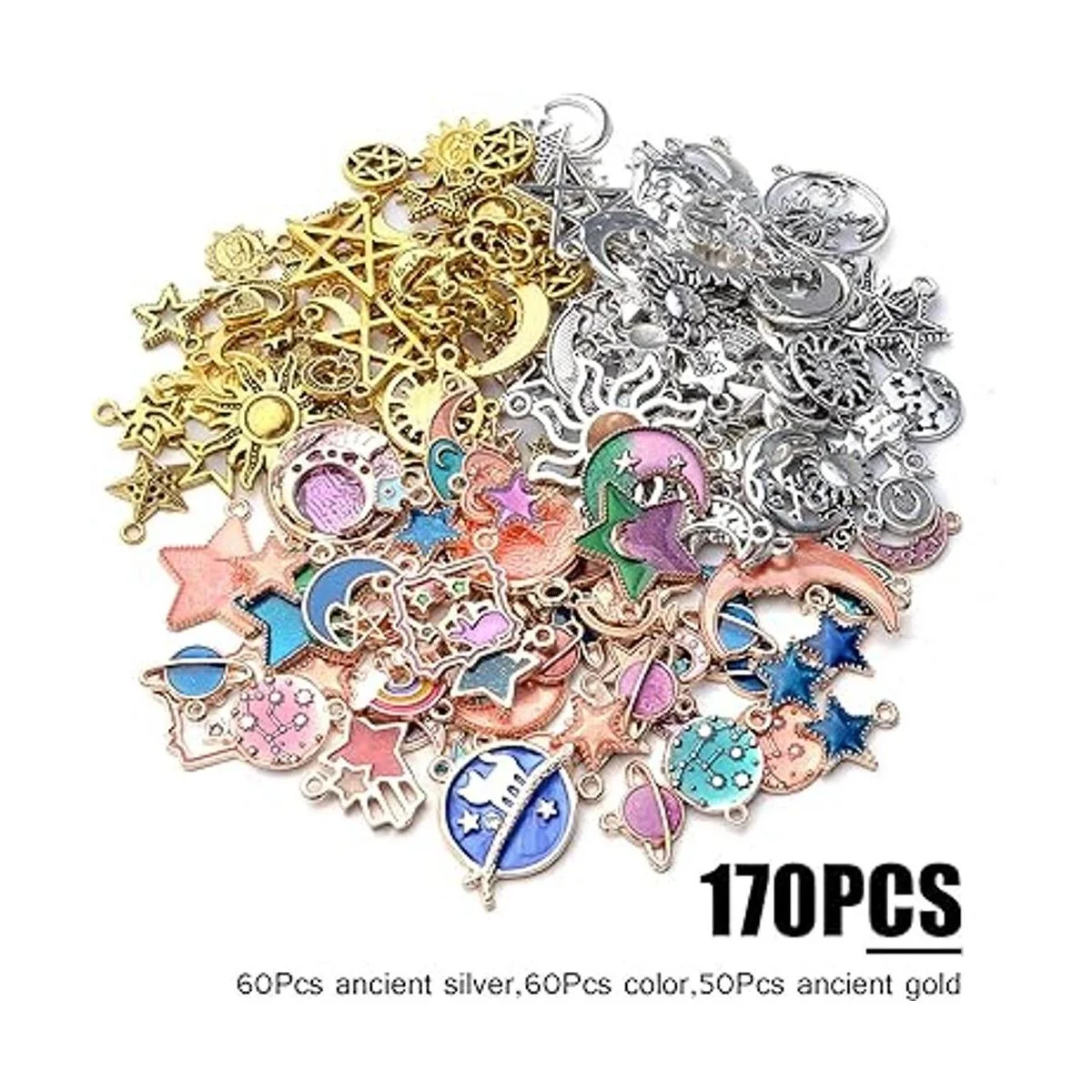 170pcs joyería celestial Charm colgantes varios esmalte_2