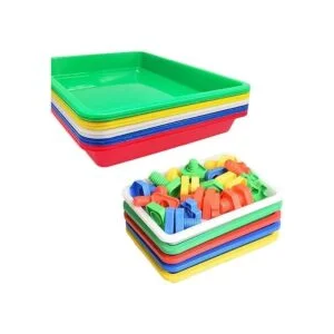 10 bandejas de plástico para arte bandeja organizadora de_6