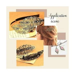 PH PandaHall 6 colores 60pcs flor filigrana conector_6