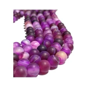 ABCGEMS agujero grande de 0.098 in cuentas de ágata de_4