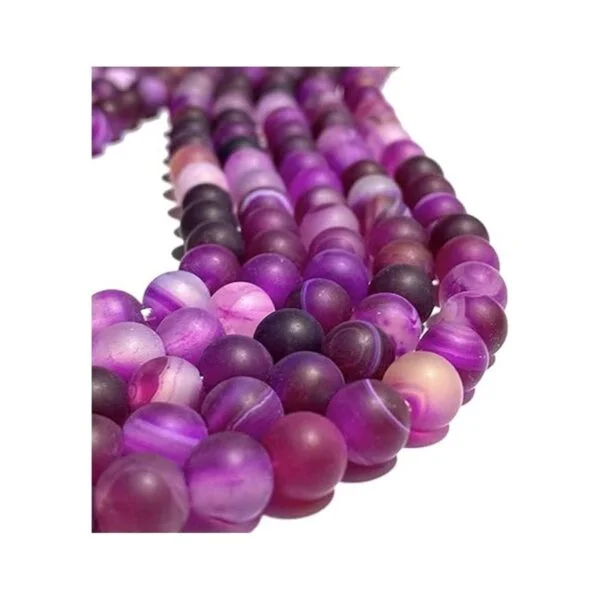 ABCGEMS agujero grande de 0.098 in cuentas de ágata de_4