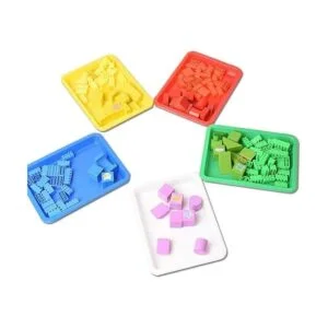 10 bandejas de plástico para arte bandeja organizadora de_7