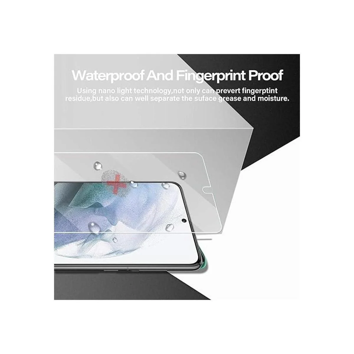 Protector de pantalla de vidrio templado para Galaxy S21_5