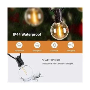 RTTY Cadena de luces para exteriores de 25 pies G40 luces_2