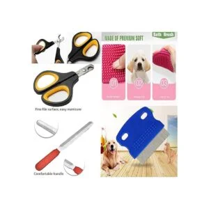 Bolsa de baño para gatos con red de ducha para gatos y_5