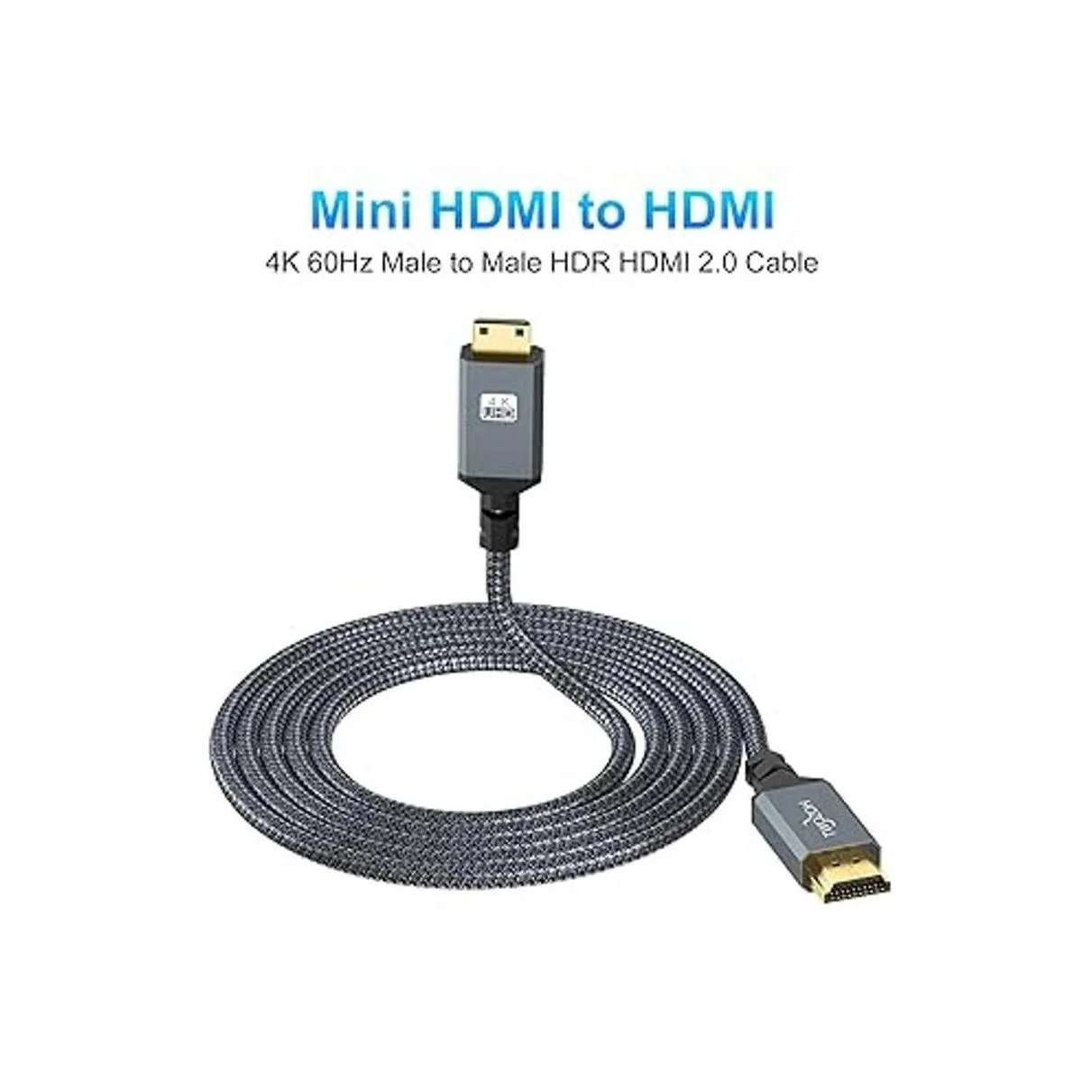 Twozoh Cable mini HDMI a HDMI de 10 pies cable trenzado_7
