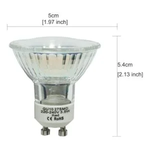 JQSLIGHT Bombilla LED de paisaje GU10 5 W MR16 GU10_2