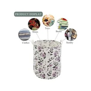 Mziart Cesta plegable para lavandería cesta grande de_3