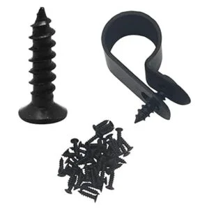 Cable de instalación de tornillo de plástico negro_5