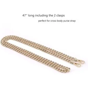 Correa de cadena cruzada de metal ligero de 47 pulgadas_2