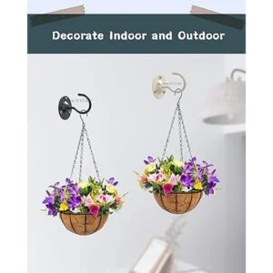 Paquete de 3 ganchos de techo para plantas colgantes con_2