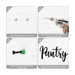 Letrero de despensa decoración de pared de metal para el_4