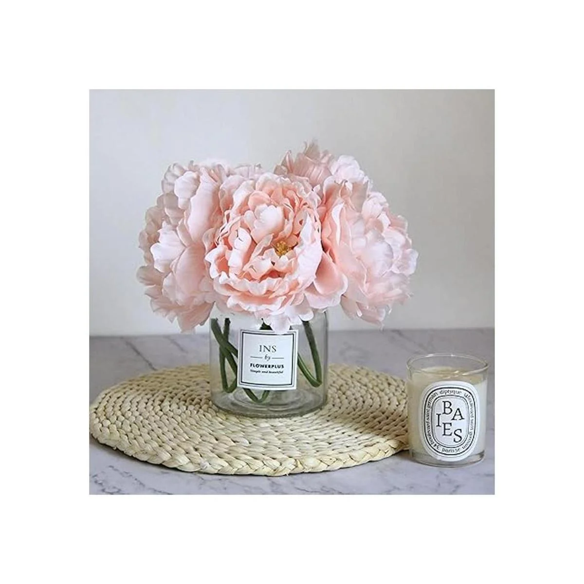 Tinsow Peonía artificial para decoración del hogar 5_4