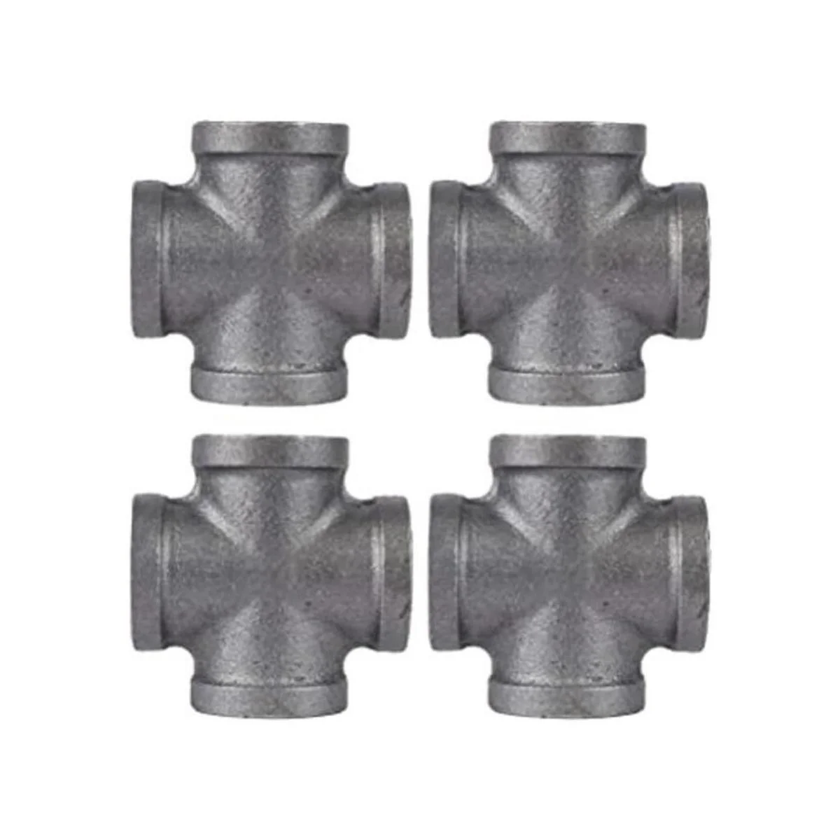 PIPE DCOR Cruz de hierro maleable negro de 12 pulg. 4_1