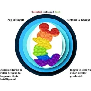 Azsure Lifestyle Ratón sensorial grande de silicona para_4