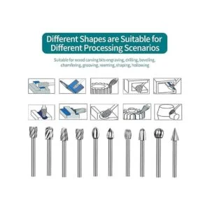 Brocas de tallado de madera con vástago de 18 pulgadas_6