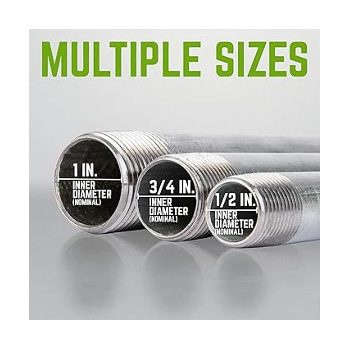 PIPE DCOR Pezón de acero galvanizado 1.0 in diseño de_4