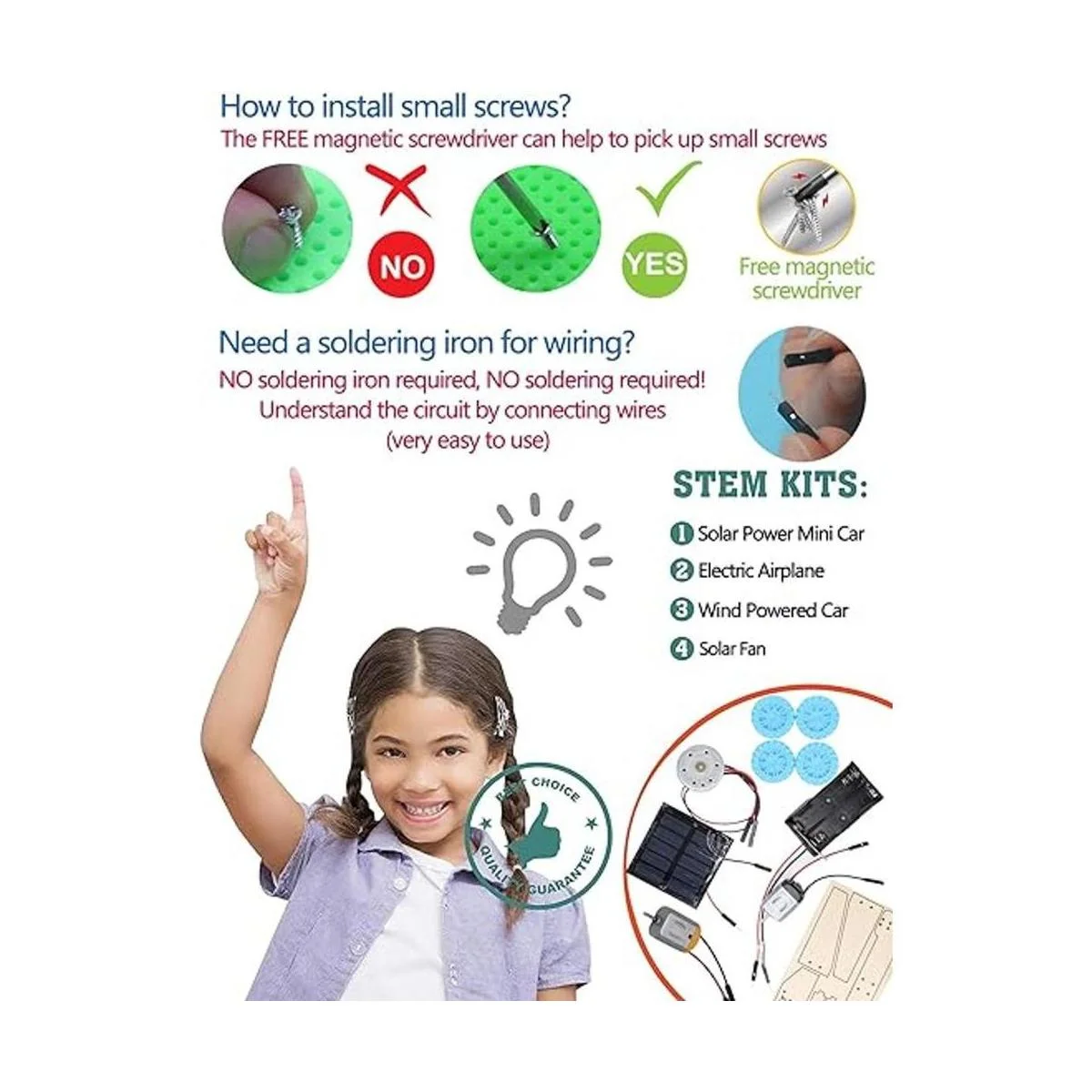 Kits STEM 4 en 1 de energía solar y motor eléctrico_2