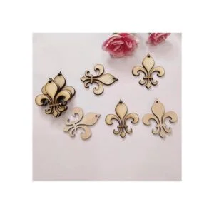 30 piezas de pendientes de madera sin terminar con diseño_3