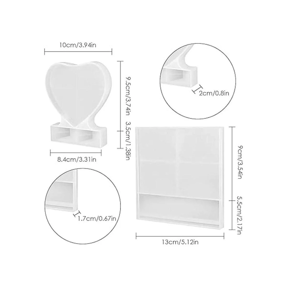 SourceTon Moldes de resina para marco de fotos_7