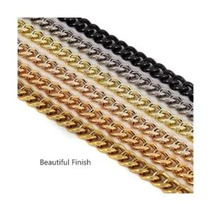 Correa de cadena cruzada de metal ligero de 47 pulgadas_4