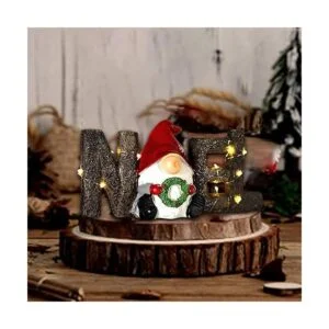 MorTime Decoración de mesa de Navidad con luces LED_2