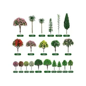 60 unidades de árboles en miniatura mixtos plantas_2