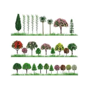 60 unidades de árboles en miniatura mixtos plantas_7