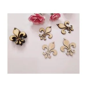 30 piezas de pendientes de madera sin terminar con diseño_7