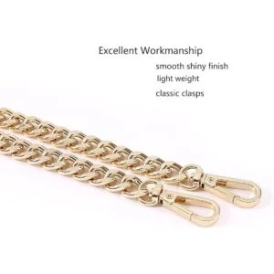 Correa de cadena cruzada de metal ligero de 47 pulgadas_3