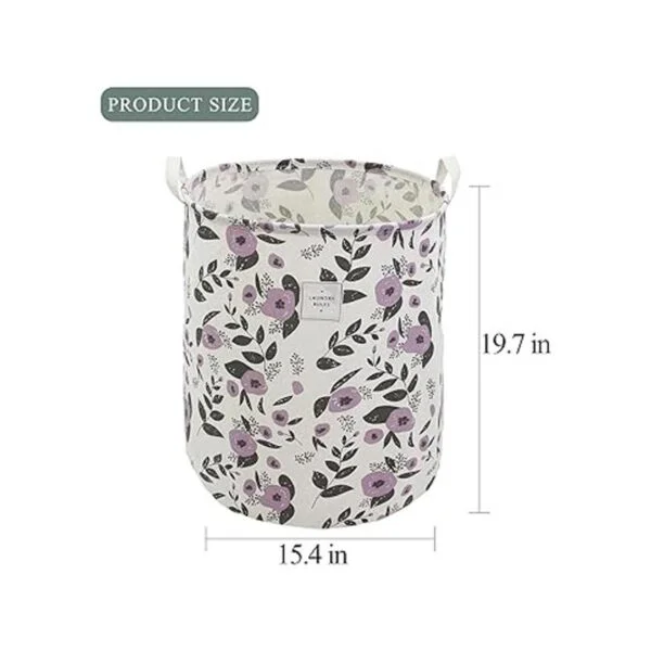 Mziart Cesta plegable para lavandería cesta grande de_2