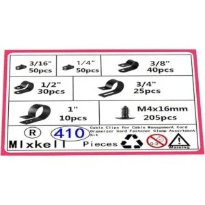 Cable de instalación de tornillo de plástico negro_2