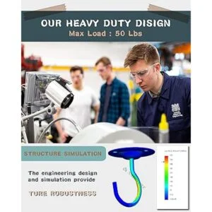 Paquete de 3 ganchos de techo para plantas colgantes con_5