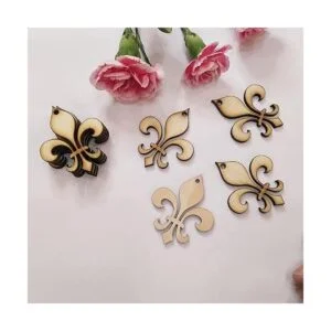 30 piezas de pendientes de madera sin terminar con diseño_4