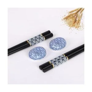 Palillos reutilizables estilo japonés ligero 2 pares de_2