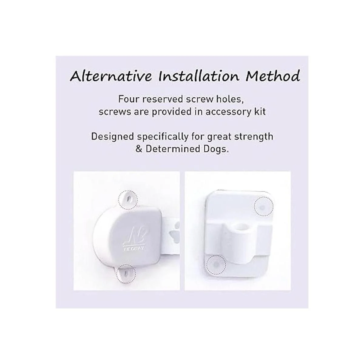 Neobay Pestillo ajustable para mascotas para puerta con_7