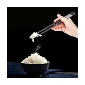 Palillos reutilizables estilo japonés ligero 2 pares de_4